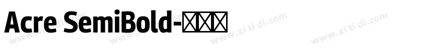 Acre SemiBold字体转换